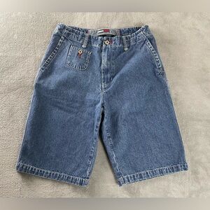 Vintage Tommy Hilfiger Jean Shorts Mens 31 Blue Denim Jorts Surplus Y2K